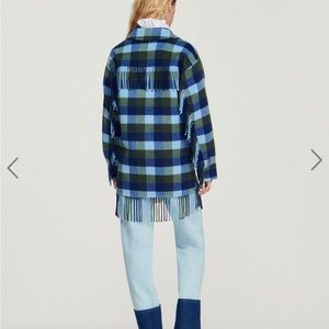 Sandro Blue tassel jacket